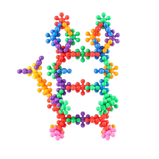 幼儿园雪花片梅花积木玩具益智拼装儿童3到6岁女孩男孩拼插大颗粒