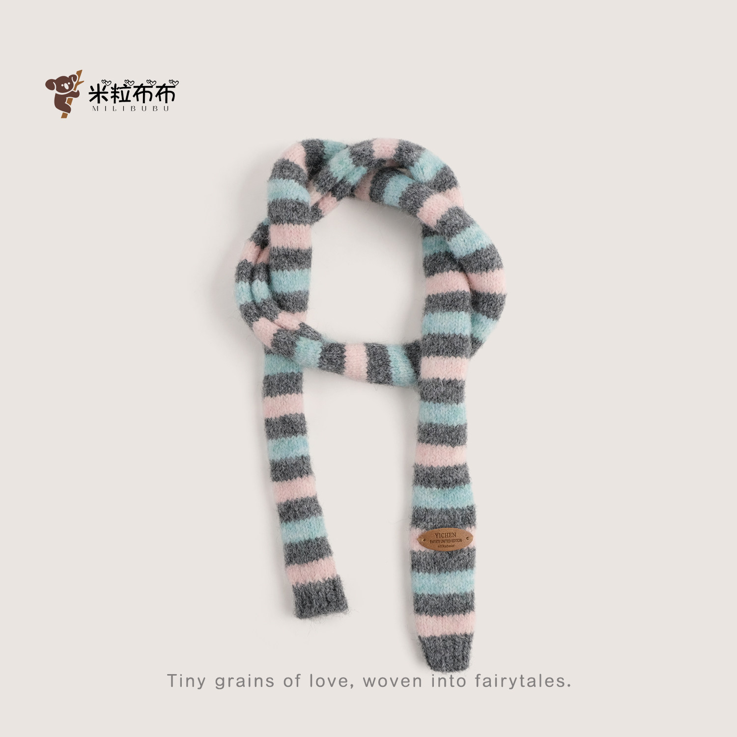 儿童围巾秋冬韩版窄款条纹针织围脖宝宝拼色洋气个性小众韩系保暖,童装/婴儿装/亲子装,围巾,淘宝优惠券,粉丝福利购,淘宝优惠卷