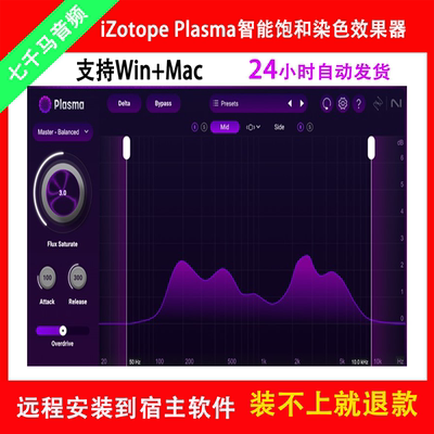 iZotope Plasma 智能AI饱和增强激励音染混音母带效果器插件