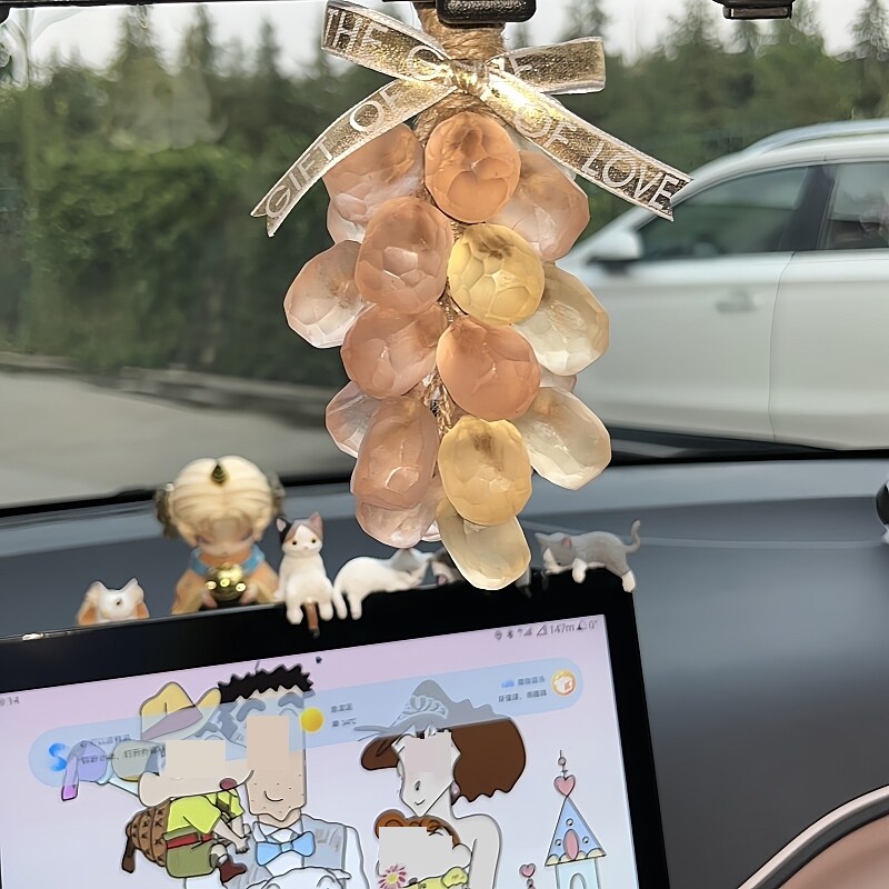 手工DIY冰透葡萄香皂车载香薰挂件材料包孕妇婴儿可用实新车去味