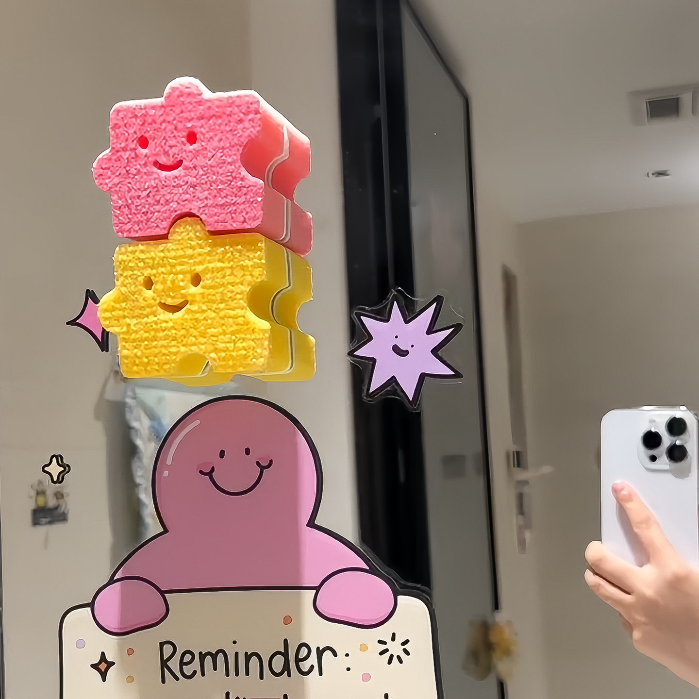 擦镜子神器卫生间镜面擦魔力擦海绵洗漱台除水垢玻璃擦家用清洁