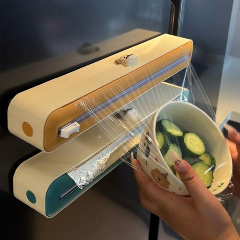 【新家的100个快递】保鲜膜切割器磁吸冰箱锡纸收纳盒厨房好物