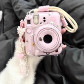 透明拍立得保护壳高颜值防摔硅胶硬壳适用于mini1211带挂绳水晶壳