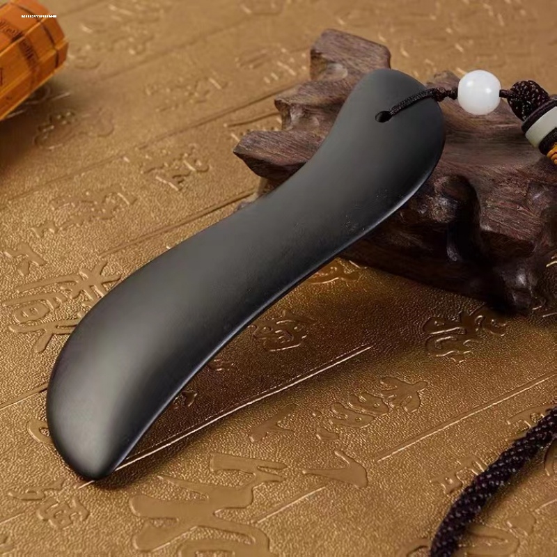 多选择黑色刮痧板非牛角面部背部全身通用脸部颈部刮沙板