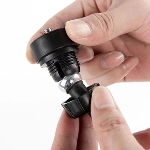 17mm球头座转换1/4螺纹接口平板转接头手机球头支架改螺丝口配件