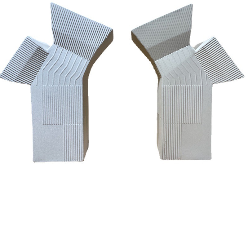 现代简约异形陶瓷工艺品花器花插摆件家居样板房软装饰用品