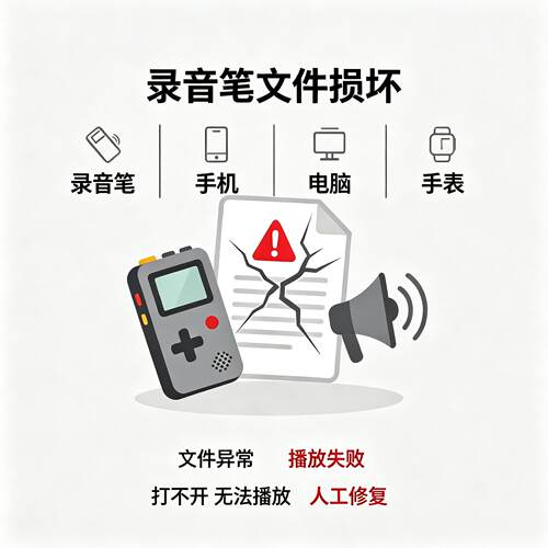 断电录音数据恢复MP3/WAV/M4A