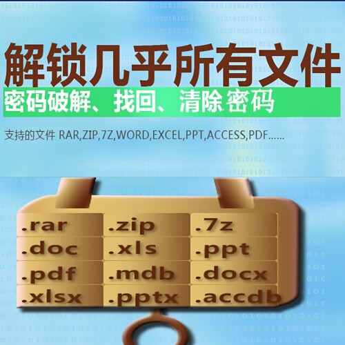 Wps解密/word文档密码破解/excel表格/ppt/pdf/zip密码破解服务