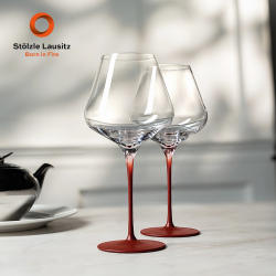 Stolzle德国进口水晶红酒杯轻奢高档高脚杯高颜值勃艮第葡萄酒杯