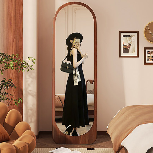 中古全身镜家用落地镜轻奢网红异形镜挂墙全身镜女生卧室全身镜子
