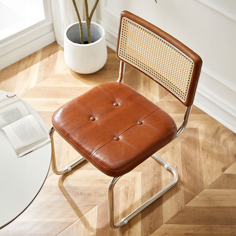 【送货上门】实木藤编靠背休闲椅