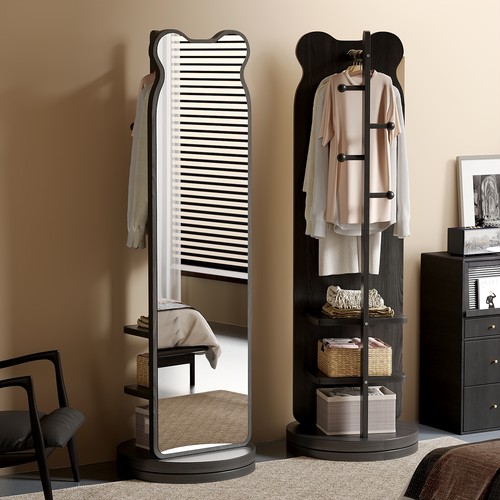 【送货上门】小熊旋转衣架一体镜