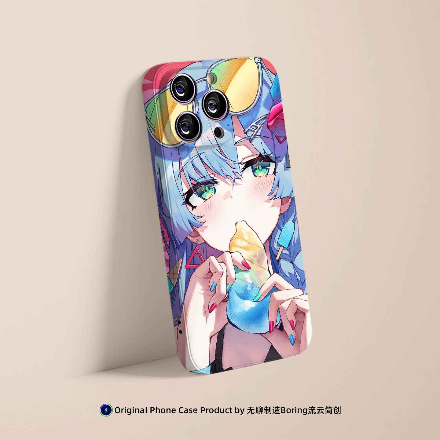 小清新二次元少女防摔手机壳适用苹果16小米15动漫OPPO14艺术个性VIVO红米K80华为Air菲林磁吸iPhone17ProMax