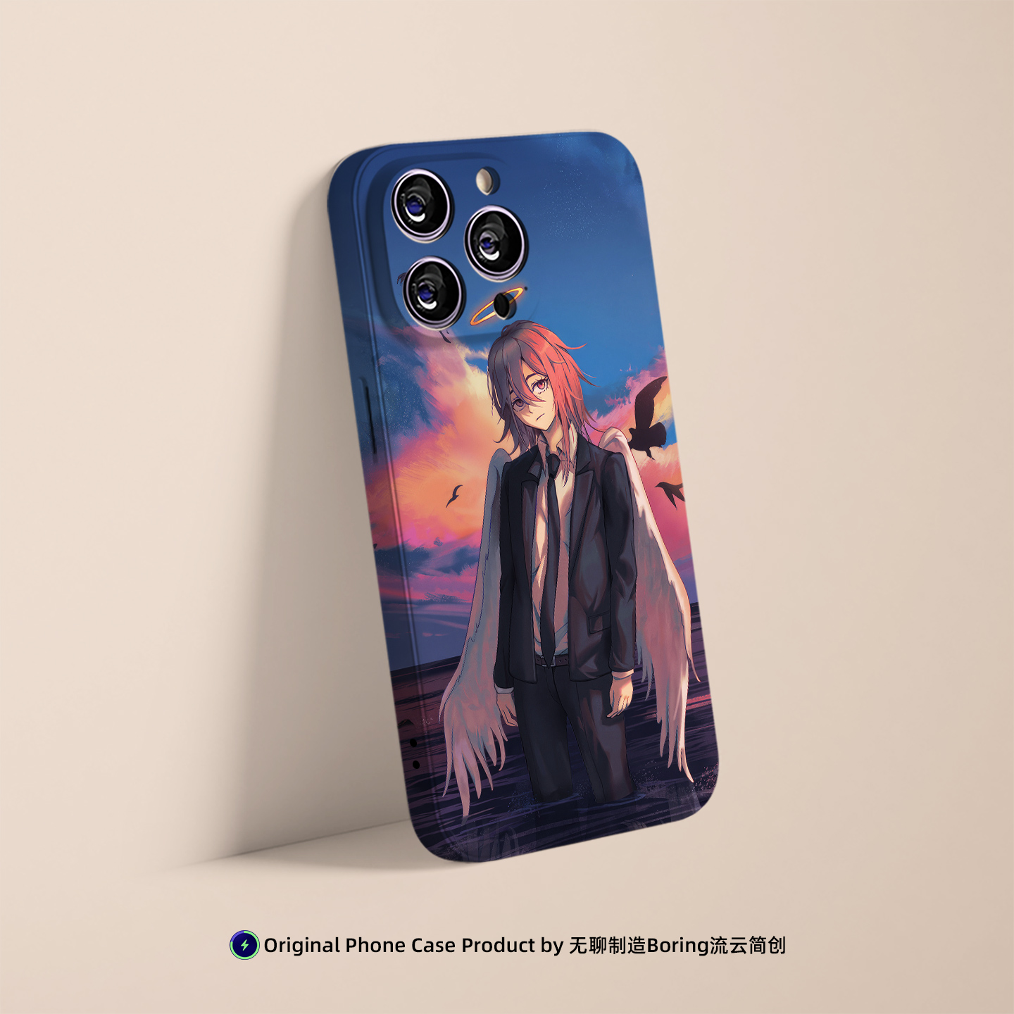 天使恶魔电锯人手机壳适用于苹果16小米15动漫VIVO红米K90华为OPPO菲林MagSafe防摔二合一磁吸iPhone17ProMax