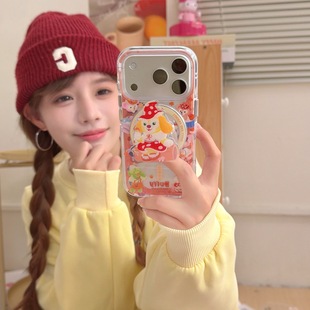 迪士尼可爱达菲小熊芭蕾兔适用iPhone17promax手机壳卡通小狗16pro透明软壳苹果15PM保护套少女小红书14 13新