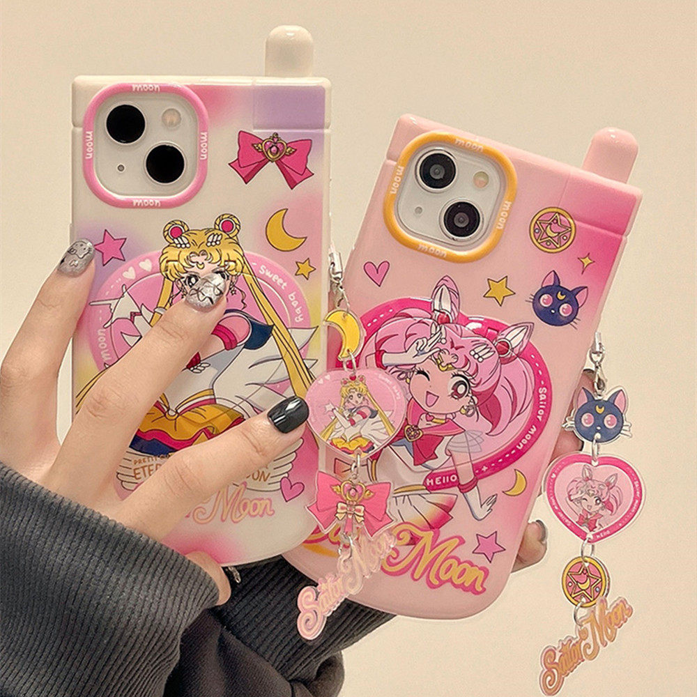 韩国美少女战士卡通创意适用iPhone15ProMax手机壳可爱水冰月13Pro苹果16防摔软壳i15保护套时尚14PM外壳个性