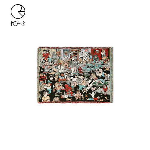 PolarSkateCo趣味满印潮酷地毯