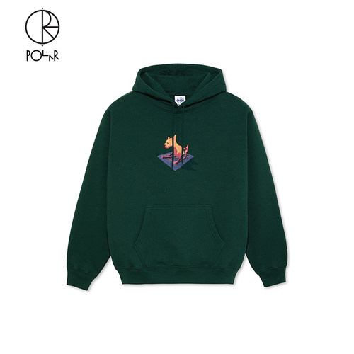 PolarSkateCo小狗印花连帽卫衣