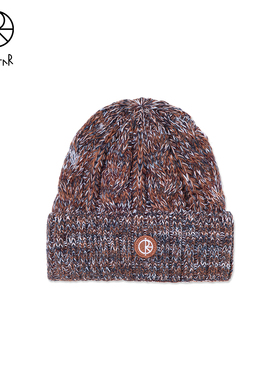 Polar Skate Co Braid Beanie 羊毛贴布logo冷帽男女编织毛线帽潮