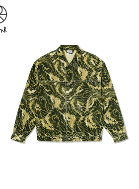Polar Skate Co Patrik Camo Jacket 蟒纹宽松街头牛仔夹克外套男