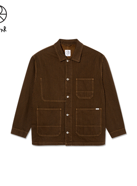 Polar Skate Co Hickory Stripe Ezra Jacket 多口袋休闲夹克外套