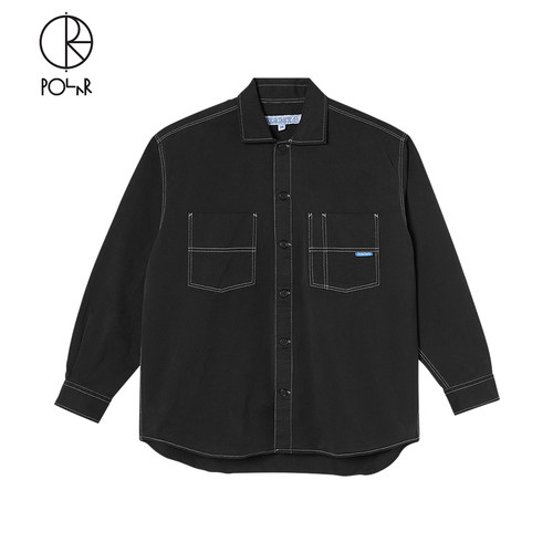 PolarSkateCo贴布牛仔衬衫