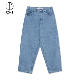 70s Skate Big Polar Blue Jeans Boy 复古刺绣宽松牛仔长裤