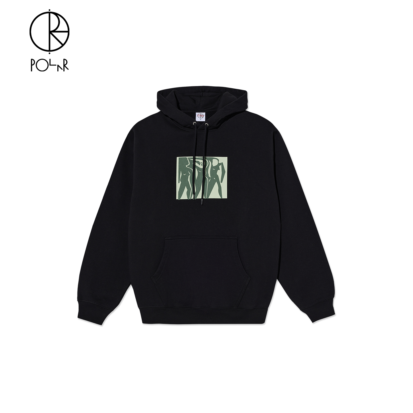 PolarSkateCo个性印花连帽衫