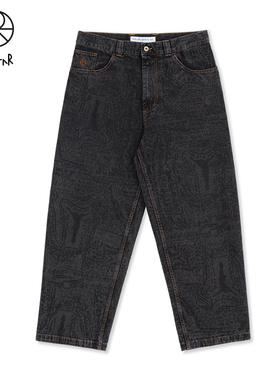 Polar Skate Co Big Boy Exist Pants 满印宽松直筒滑板牛仔裤男