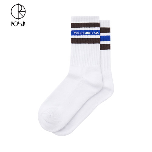 PolarSkateCo条纹撞色长袜