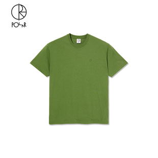 Team Tee 夏季 T恤 Polar 纯色简约百搭滑板运动男女短袖 Skate