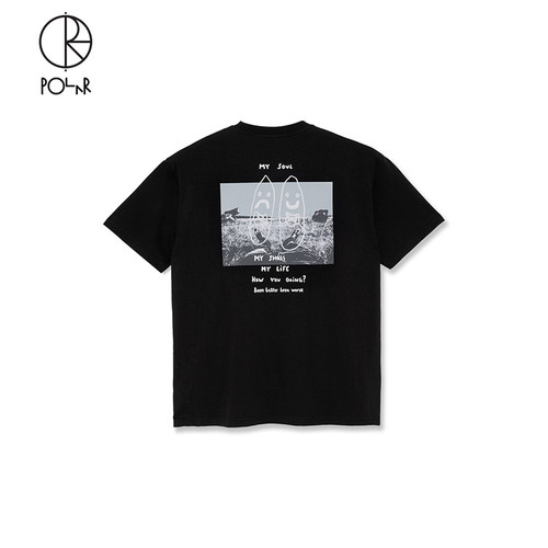 PolarSkateCo休闲标语短袖