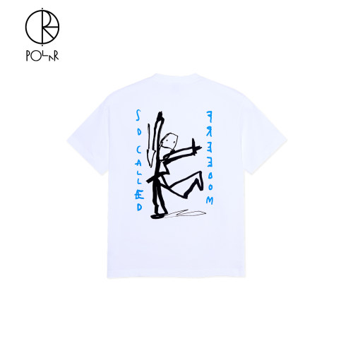 PolarSkateCo涂鸦印花短袖T恤