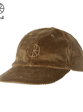 Polar Skate Co Cord Stroke Cap 灯芯绒刺绣Logo休闲棒球鸭舌帽