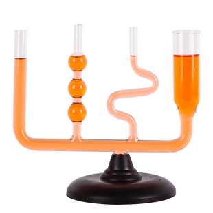 玻璃连通器带底座初中物理力学液体压强实验器材教学仪器j2140教学仪器教具学具验证液体在同一高度