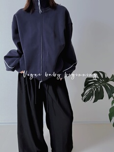 时尚 新款 休闲百搭立领宽松拉链外套两色 2025秋季 实体店精品女装