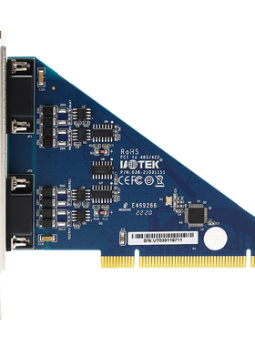 宇泰(UOTEK)  PCI转2口RS485/422多串口卡台式机COM口扩展卡电脑串口卡UT-7722