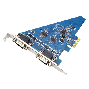 宇泰(UTEK)PCI-E转2口RS-232串口卡工业级防浪涌高速率UT-7912