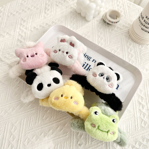 秋冬毛绒卡通动物大抓夹