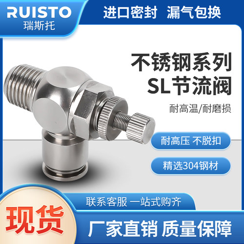 不锈钢sl全金属接头快插耐高温