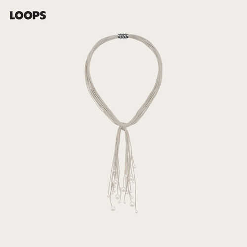 CHEZLOOPS珍珠尼龙绳个性项链