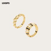 指环女款 小众设计新款 素戒生日礼物 LOOPS花环戒指简约轻奢 CHEZ