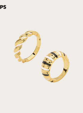 CHEZ LOOPS花环戒指简约轻奢原创小众设计新款指环女马年新年礼物