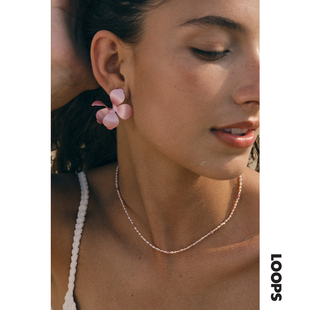 高级感气质花瓣设计新款 赵露思同款 耳饰 LOOPS鸢尾花朵耳钉 CHEZ