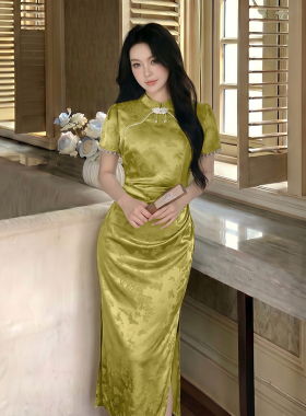 2026新中式国风女装改良旗袍夏季高级感气质收腰连衣裙D8823