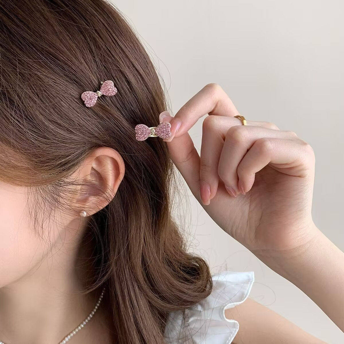 卷糖果儿童发饰爱心水钻发夹女侧边刘海夹小香风百搭鸭嘴夹头饰女,童装/婴儿装/亲子装,发饰,淘宝优惠券,粉丝福利购,淘宝优惠卷
