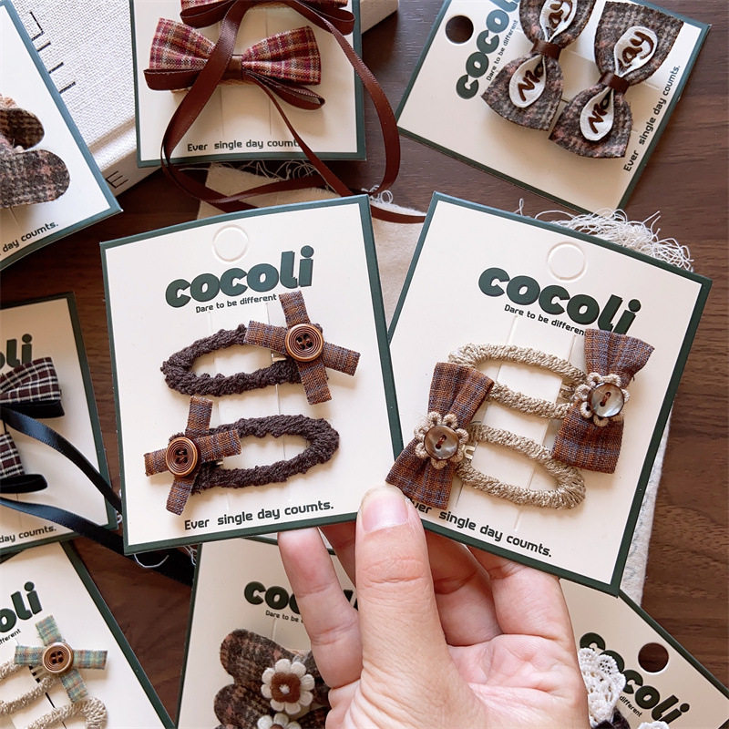 卷糖果儿童发夹芭蕾风丝带发夹毛呢格纹蝴蝶结发夹女童花边蕾丝结,童装/婴儿装/亲子装,发饰,淘宝优惠券,粉丝福利购,淘宝优惠卷