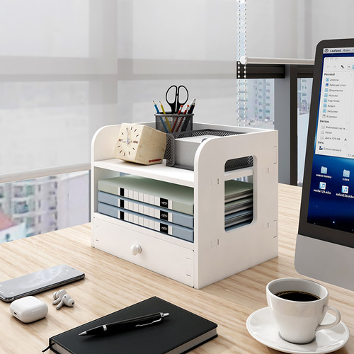 多层置物架办公桌面a4文件