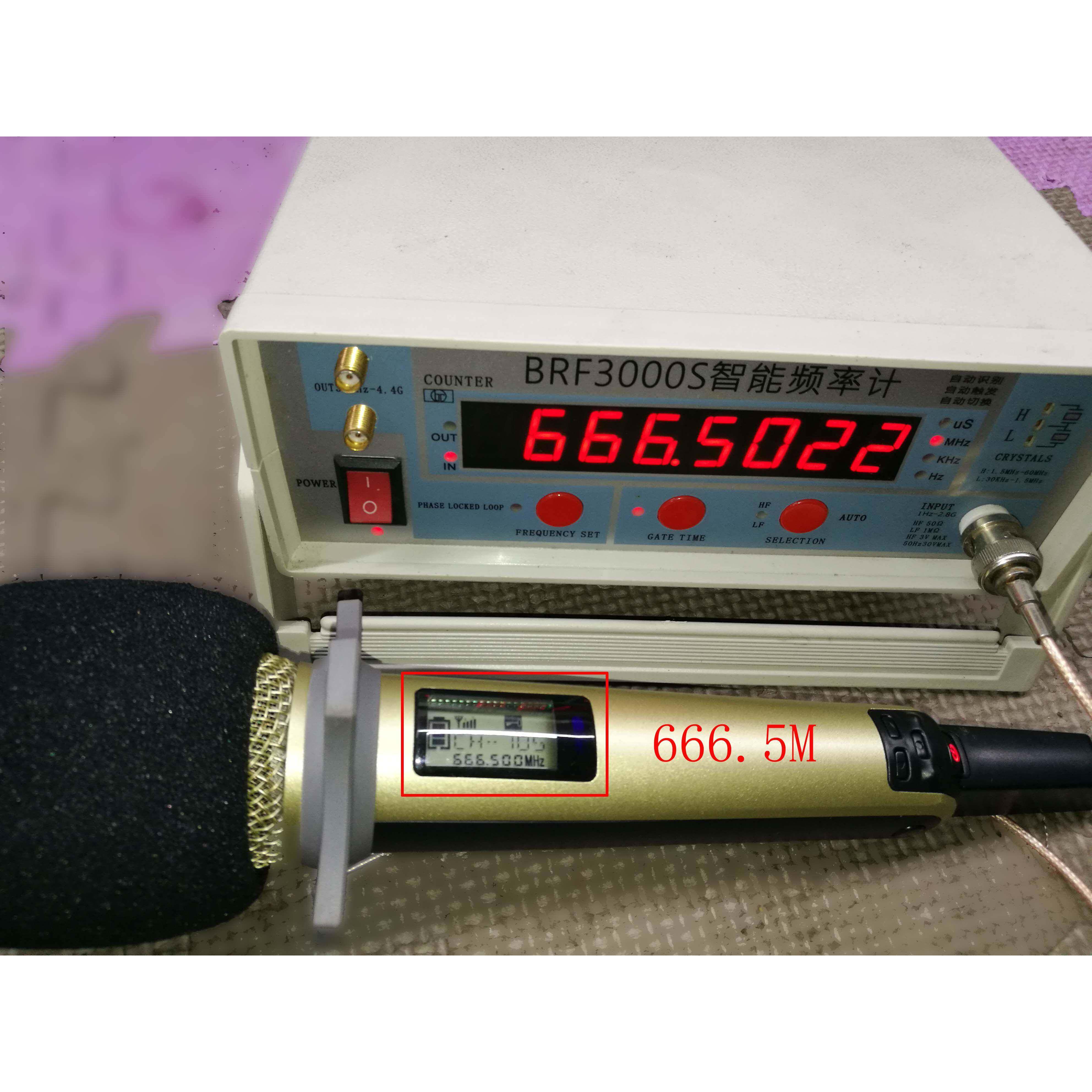 无线话筒对讲机测试频率产生器晶振测试仪 adf4351 0.1HZ-6000MHZ