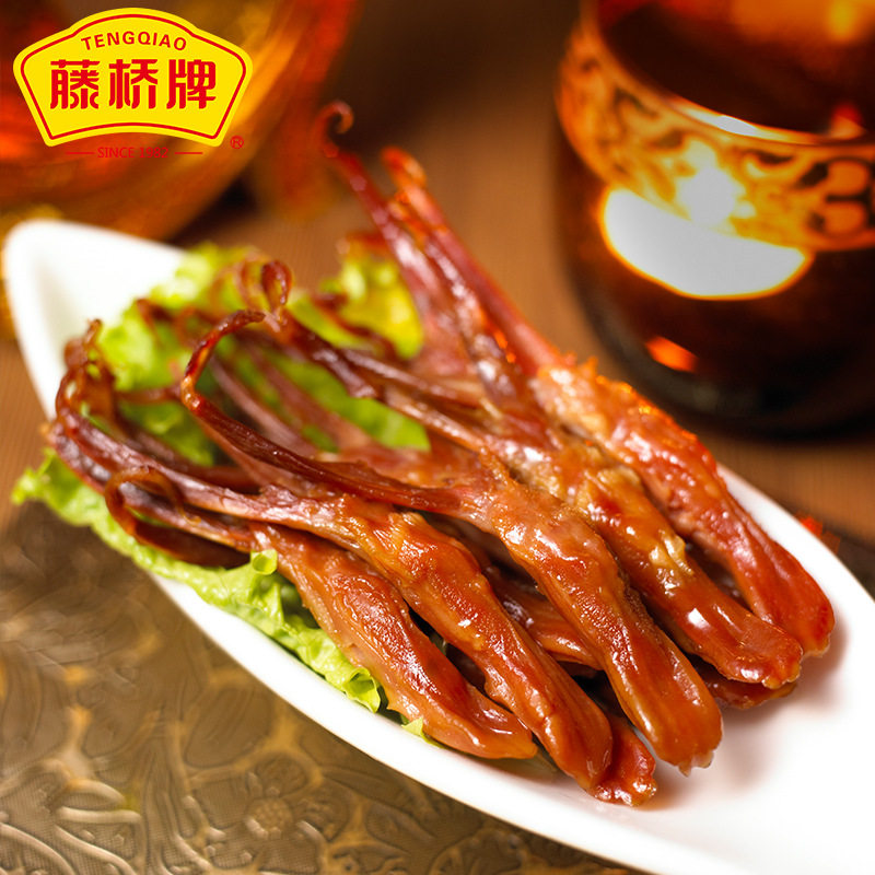 藤桥牌酱鸭舌头温州特产小吃卤味精品酱香大鸭舌休闲网红即食零食